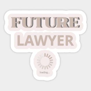 future lawyer student law Sticker